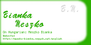 bianka meszko business card